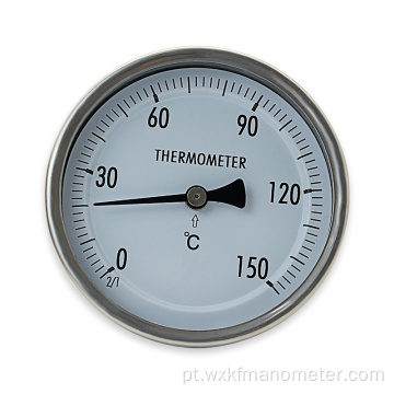 Termômetro bimetal industrial de alta temperatura